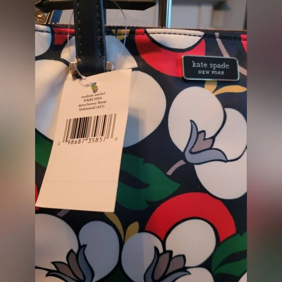 Kate Spade Navy Floral Tote Bag - Picture 11 of 11